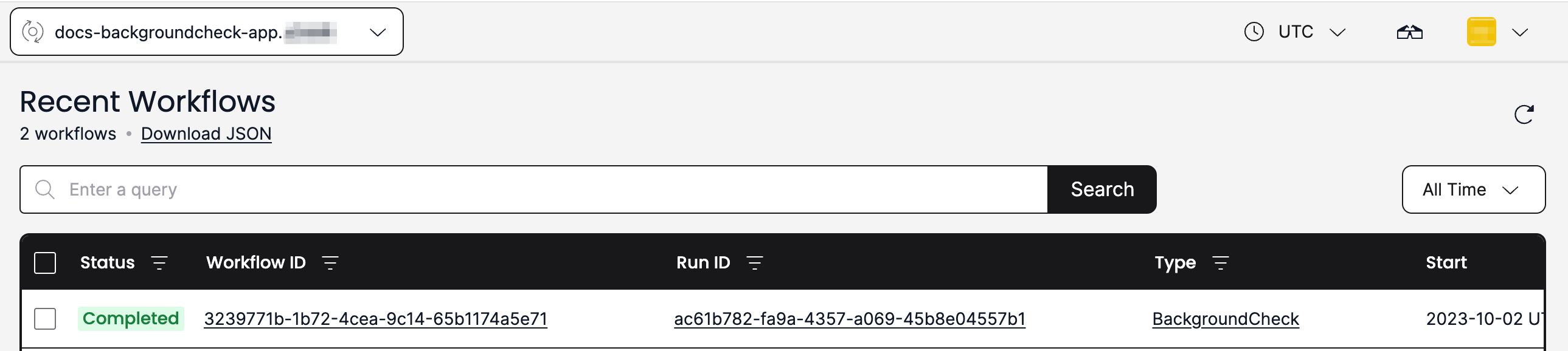 View Workflows in the Cloud UI